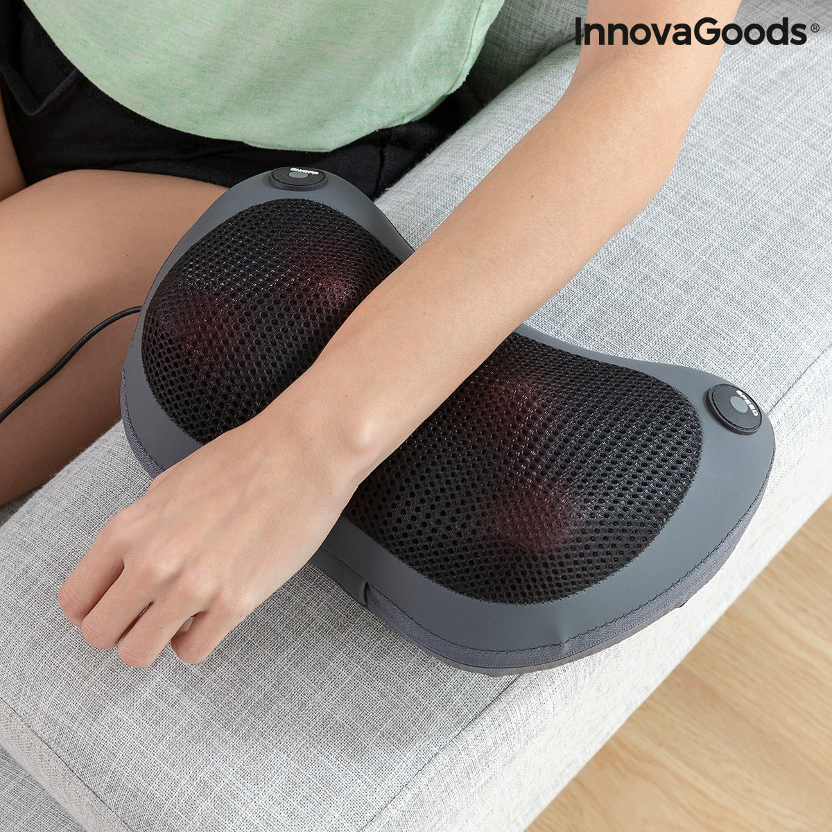Compact Shiatsu Massager for back and neck elbow